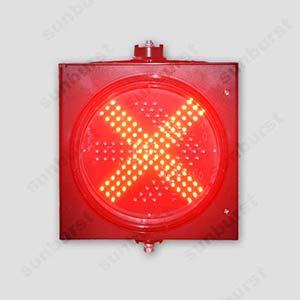 300mm Red Cross Green Arrow Traffic Light with 