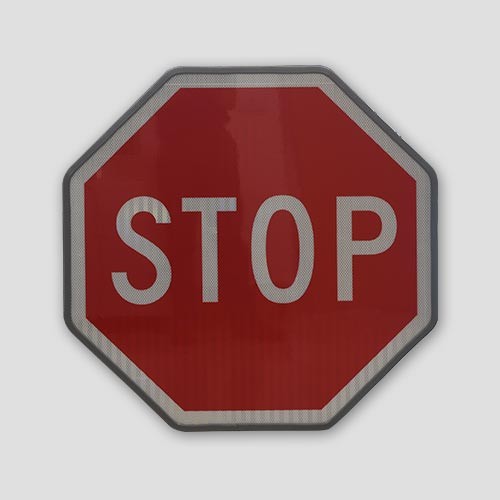 Reflective Stop Illuminated Warning Traffic Sign