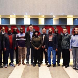 Ghana Guests came to visit Anbang