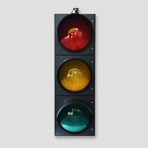 D300mm Newest PC Housing 3 Aspects Traffic Signals