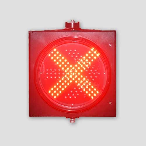 300mm Red Cross Green Arrow Traffic Light with 