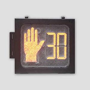Aluminium Housing 16*18 Led Pedestrian Hand Traffic Signal With Countdown Timer 