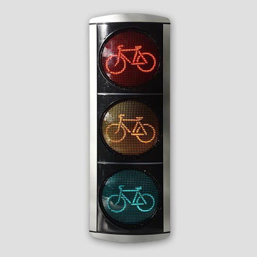 8” Aluminum Bicycle Traffic Signal Head