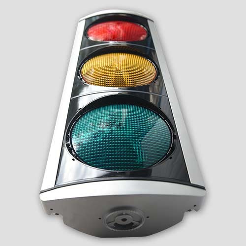 Aluminum Pedestrian Traffic Light  with Led Optics Ø200