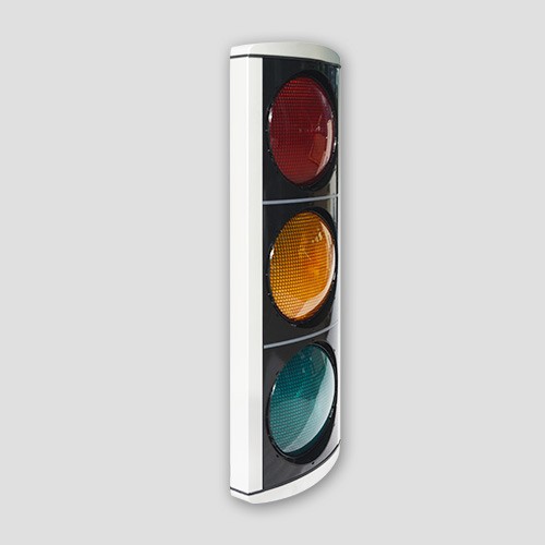 Aluminum Pedestrian Traffic Light  with Led Optics Ø200