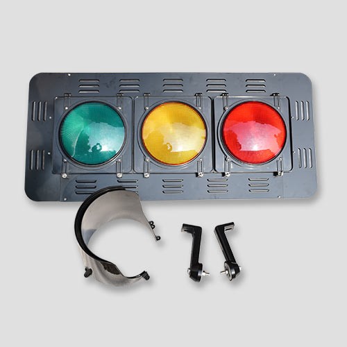300 mm Curve Lens led traffic signal lights With Back Board