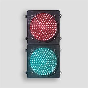 Full Screen Polycarbonate 300mm Red Green Traffic Signals