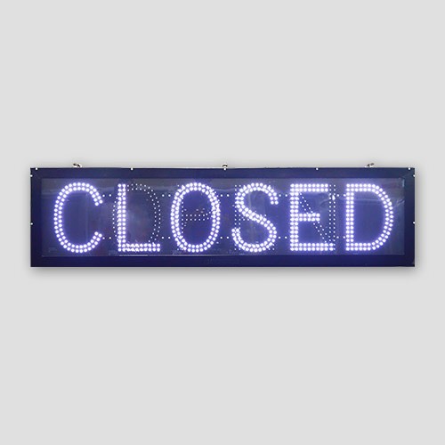 Highway Weigh Station Open&Closed LED Blank-out Sign