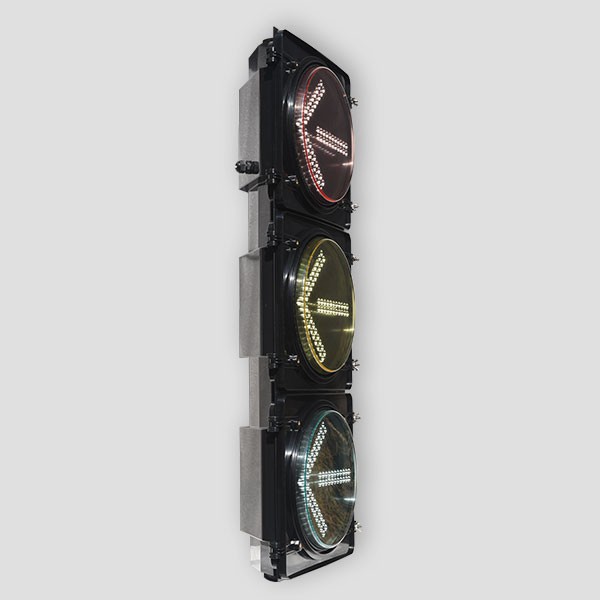 IP65 300mm Arrow Traffic Light Polycarbonate Housing For Road Safety