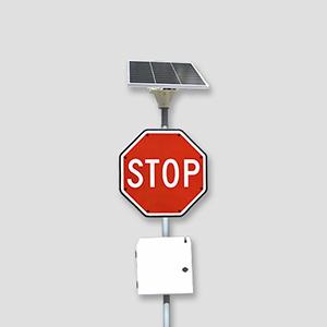 Solar Powered Flashing LED Stop Signs