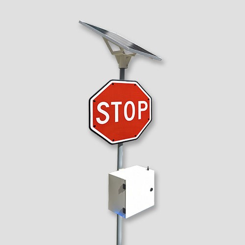 Solar Powered Flashing LED Stop Signs