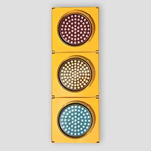 200mm 3-Way Pixel Look LED Traffic Light 