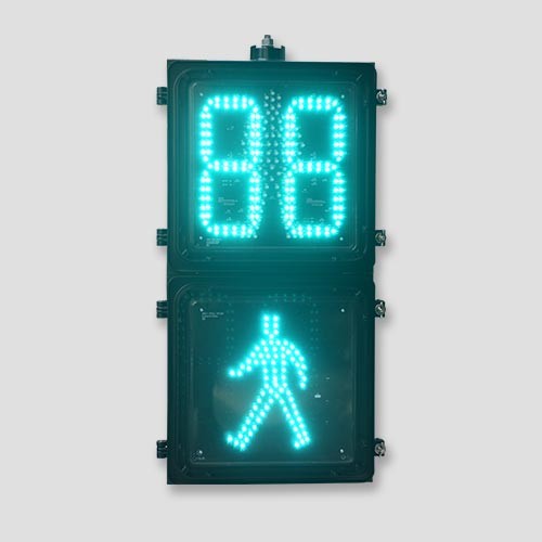 12*12  Pixel Look Pedestrian Traffic Light With Countdown Timer