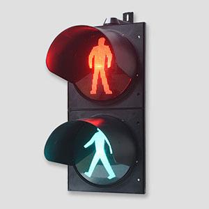 D300mm 12 inch High Flux Red Green Pedestrian Traffic Light