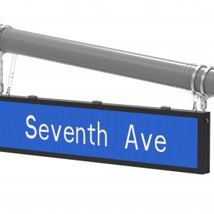 Top Mounting for Street Name Sign