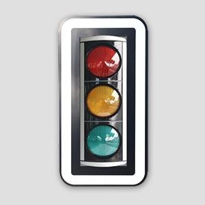 CE Certificated Aluminum Traffic Signals With Backplates