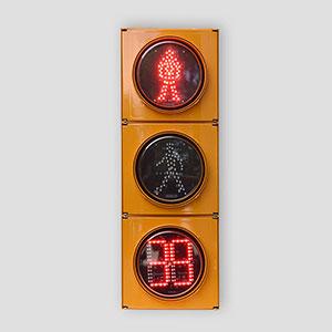 200mm Running Man Pedestrian Traffic Light with countdown