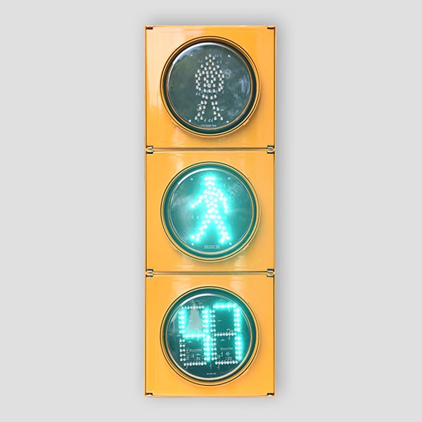 200mm Running Man Pedestrian Traffic Light with countdown