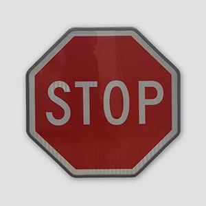 Reflective Stop Illuminated Warning Traffic Sign