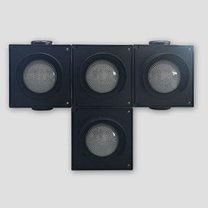 100mm White LED Signal Lamp for Railway & Tram Road Crossing