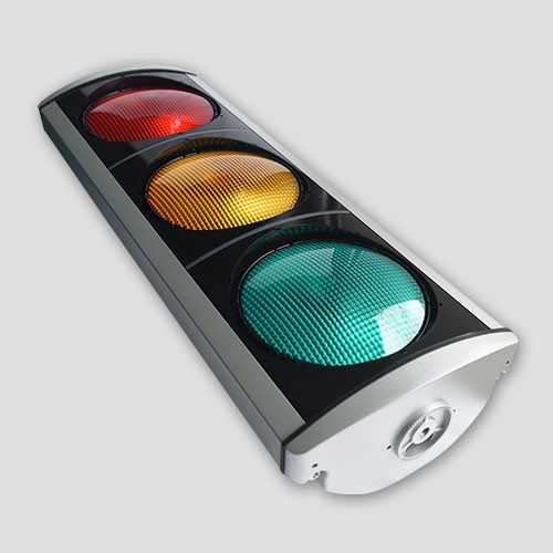 Red Yellow Green Vehicle Traffic Head with Aluminum Traffic Housing(RAL9006)